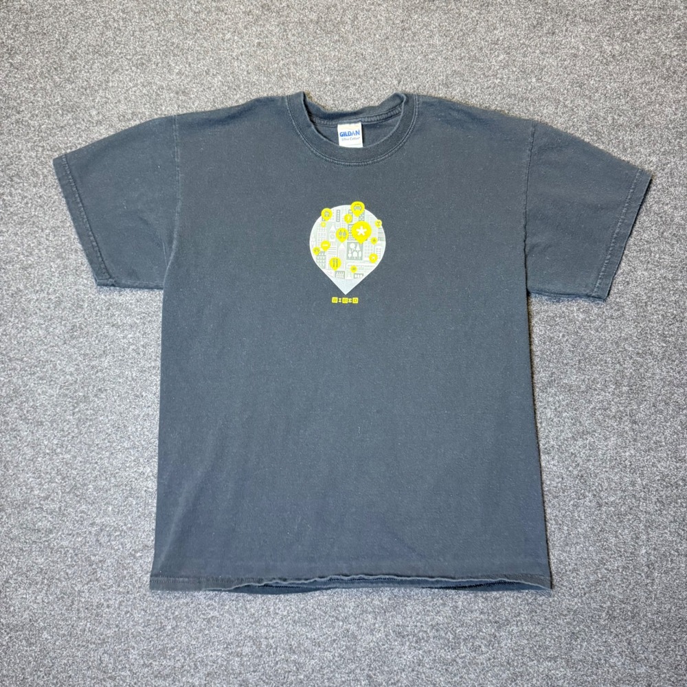 Wired Magazine Graphic T-Shirt Mens Large Black Tech Urban Streetwear Tee